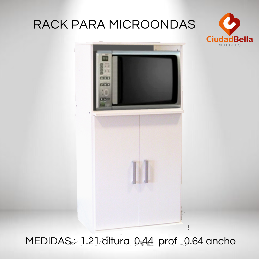 Gabinete para Microondas Blanco Mod 3046