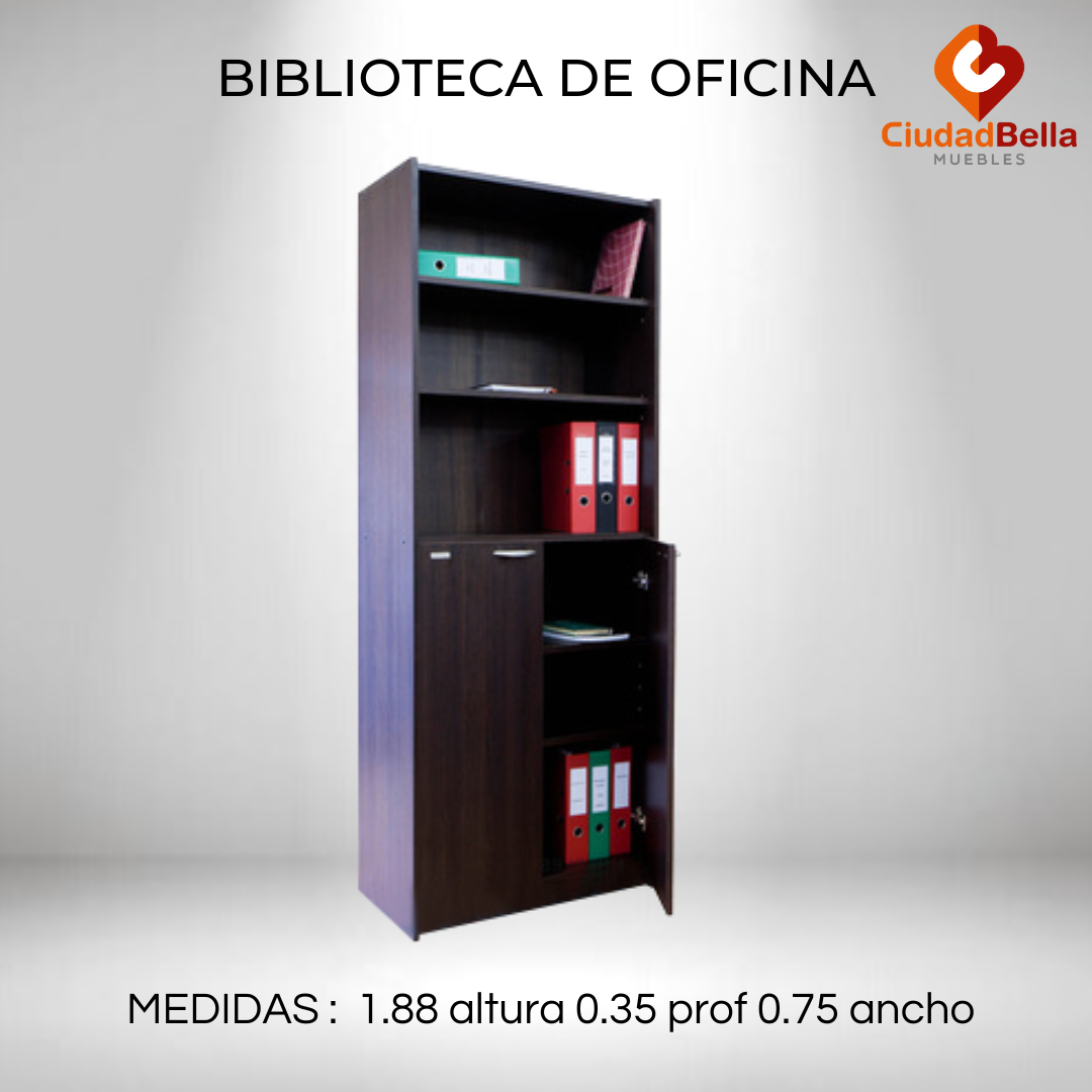 Biblioteca Puertas Bajas Mod 530 platinum
