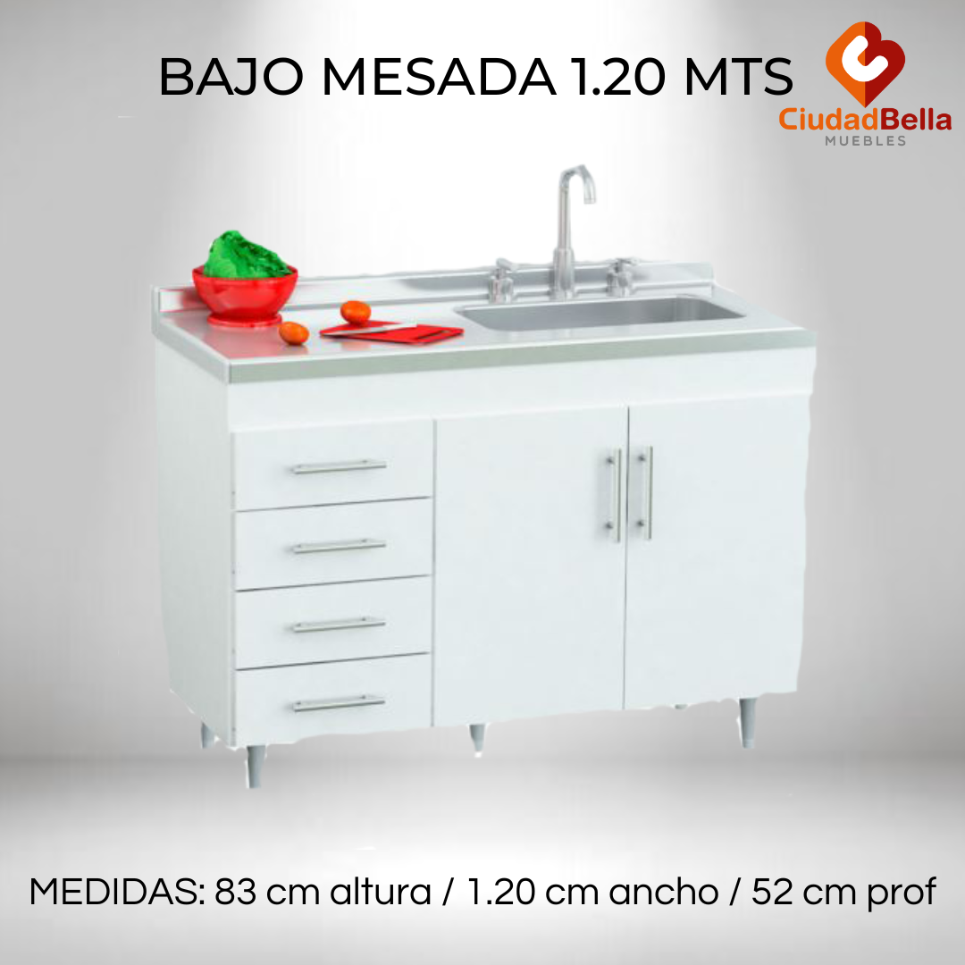 Bajo Mesada 1.20 mts centro estant