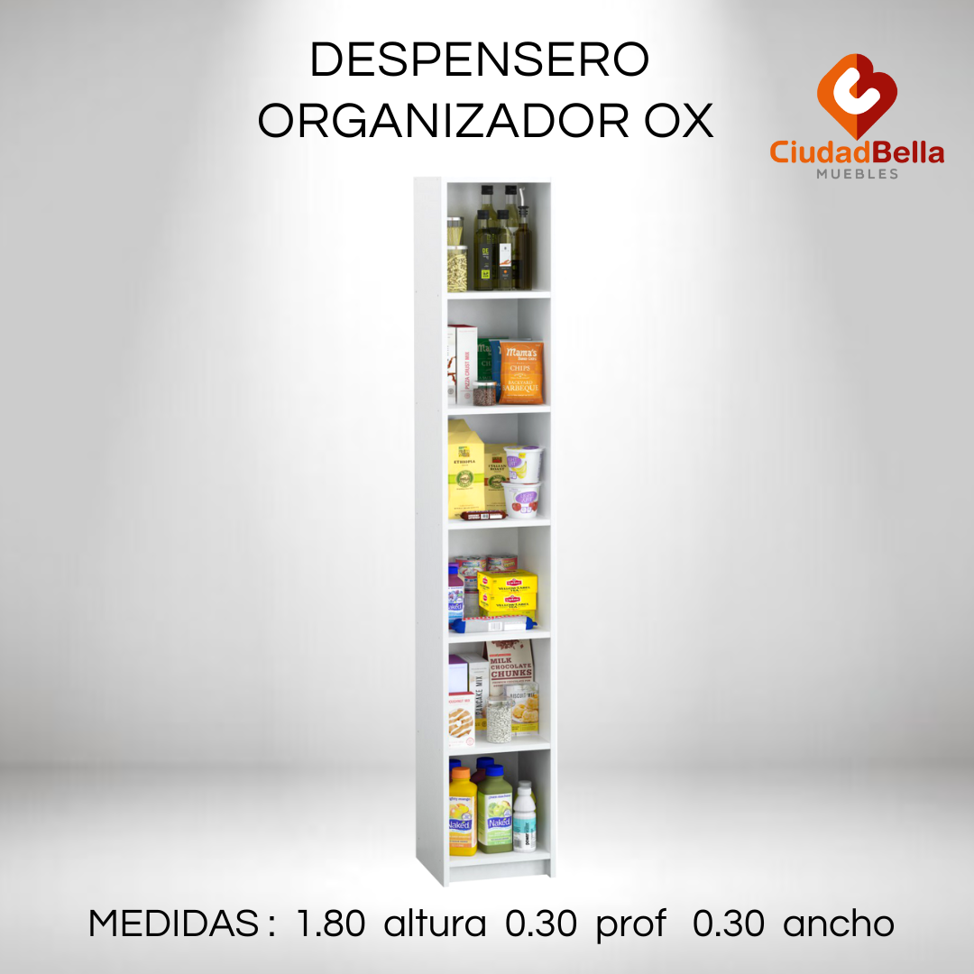ORGANIZADOR 6 ESTANTES MOD OX CENTRO ESTANT
