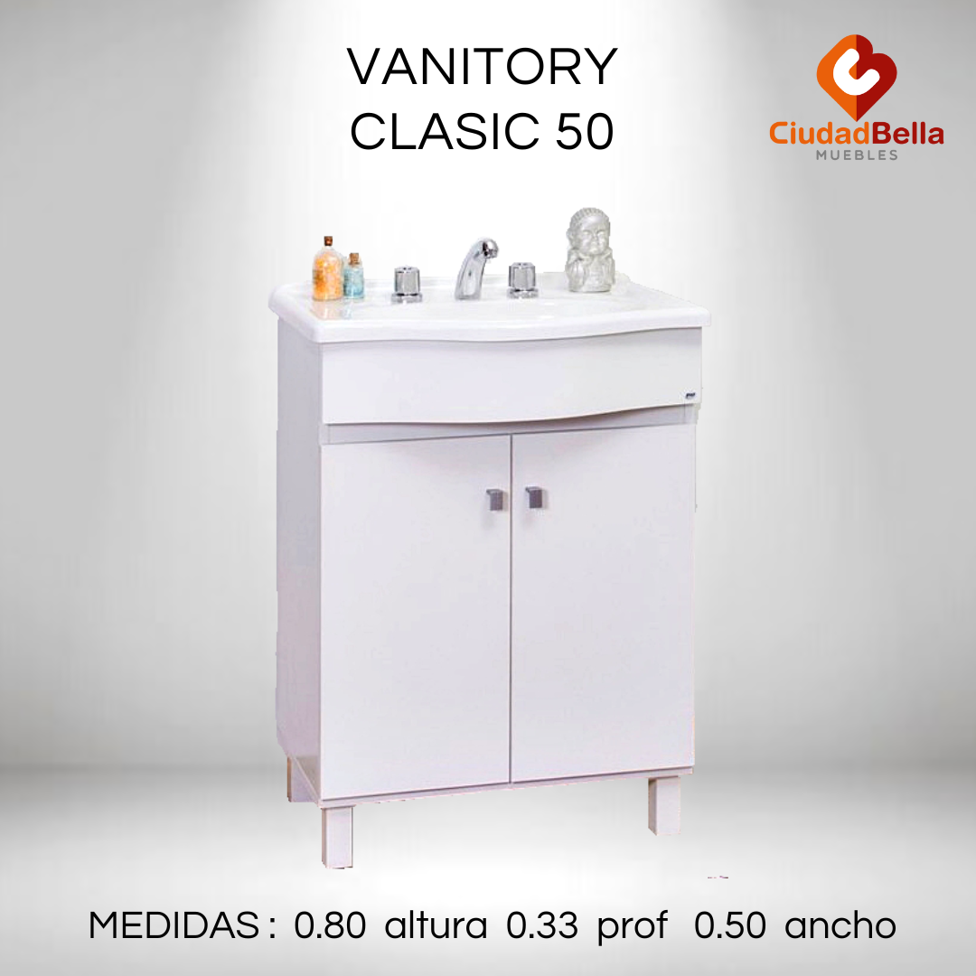 Vanitory 50 Línea Classic Mesada de Marmolina