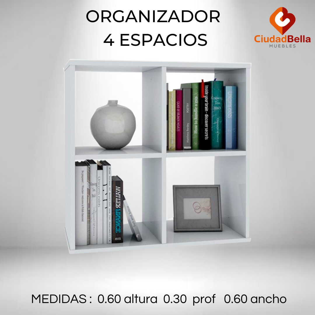 ORGANIZADOR 4 ESPACIO BLANCO CENTRO ESTANT