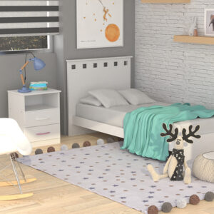 Cama 1 Plaza Mosconi Juvenil Serie 5 Blanca 56116