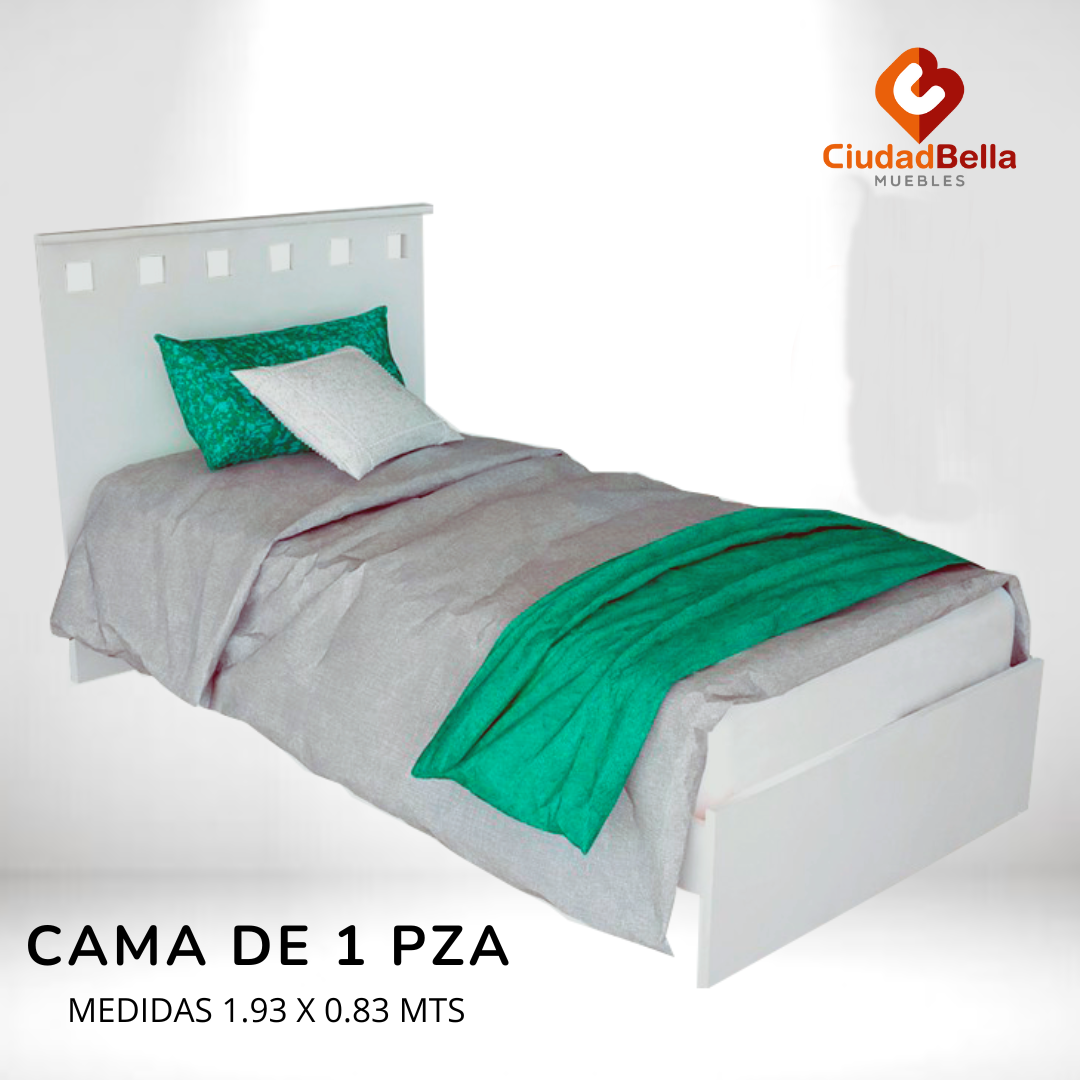 Cama 1 Plaza Mosconi Juvenil Serie 5 Blanca 56116