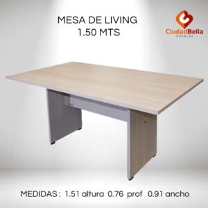 MESA DE COMEDOR/OFICINA 1,50 MTS PLATINUM