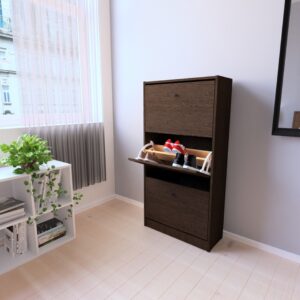 ZAPATERO 18 PARES CENTRO ESTANT NEGRO BLANCO WENGUE