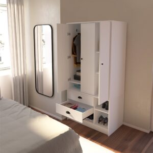 Ropero 3 Cuerpos Libe30 Centro Estant Color NEGRO O BLANCO