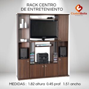 RACK DE TV CON PANEL