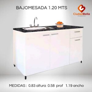 BAJO MESADA 1.20 MTS PLATINUM