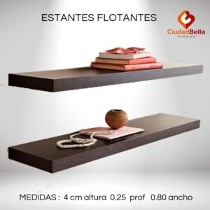 ESTANTES FLOTANTES 80 CM
