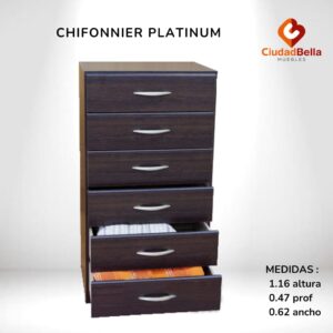 CHIFFONNIER 6 CAJONES PLATINUM