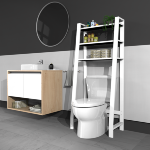 Mueble Sobre Inodoro Esi 060 Dielfe- Blanco